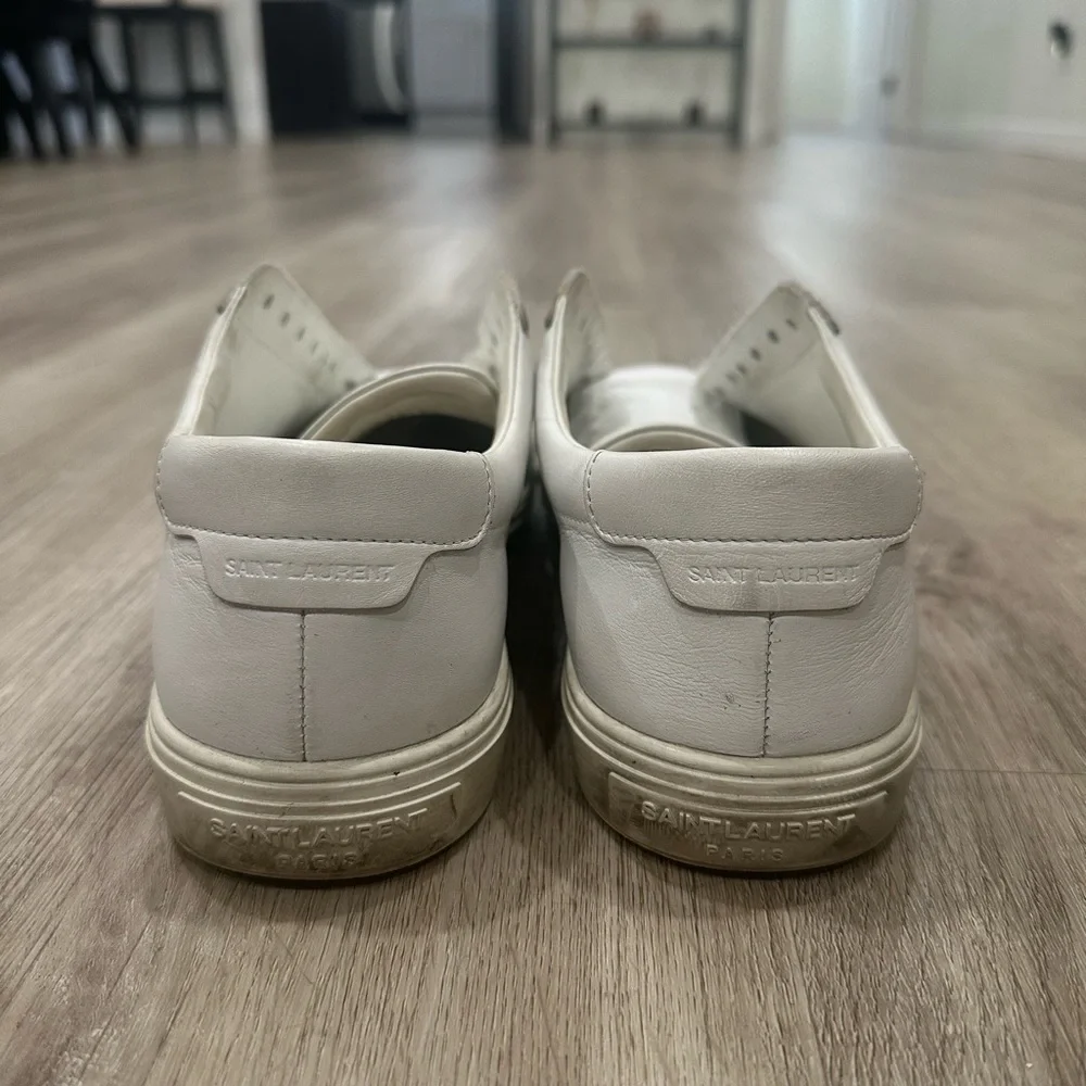 Saint Laurent white Andy sneakers - Picture 6 of 8